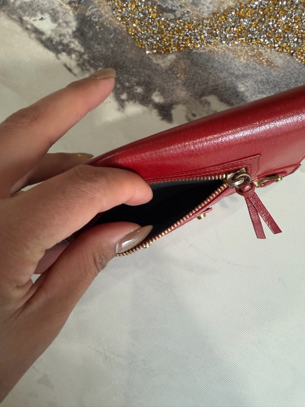 BALENCIAGA Purse Red Women Authentic secondhand - Picture 13 of 16